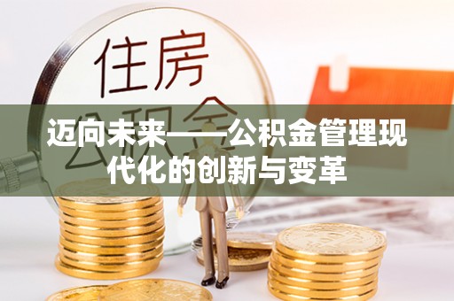 元谋迈向未来——公积金管理现代化的创新与变革
