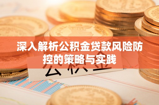 元谋深入解析公积金贷款风险防控的策略与实践