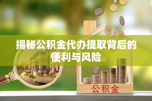 元谋揭秘公积金代办提取背后的便利与风险