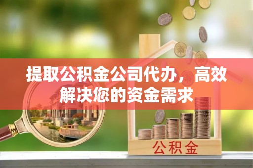 元谋提取公积金公司代办，高效解决您的资金需求