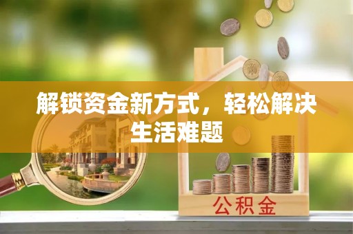 元谋解锁资金新方式，轻松解决生活难题