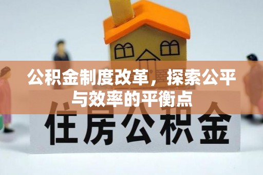元谋公积金制度改革，探索公平与效率的平衡点