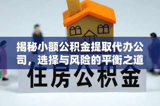 元谋揭秘小额公积金提取代办公司，选择与风险的平衡之道
