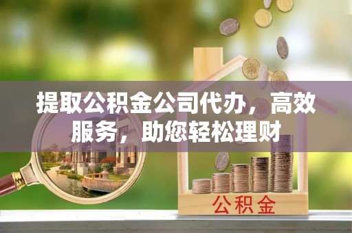 元谋提取公积金公司代办，高效服务，助您轻松理财