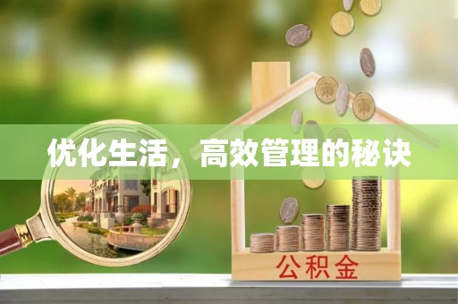 元谋优化生活，高效管理的秘诀