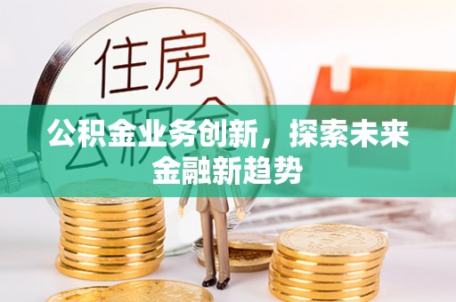 元谋公积金业务创新，探索未来金融新趋势