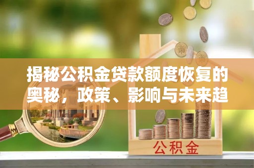 元谋揭秘公积金贷款额度恢复的奥秘，政策、影响与未来趋势