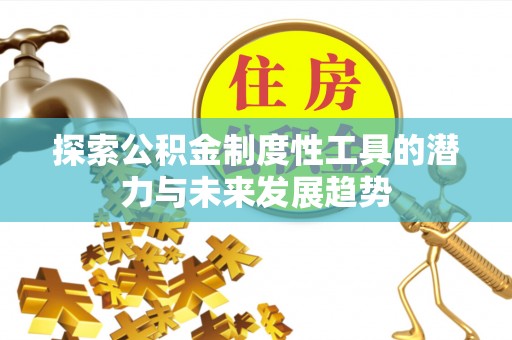 元谋探索公积金制度性工具的潜力与未来发展趋势